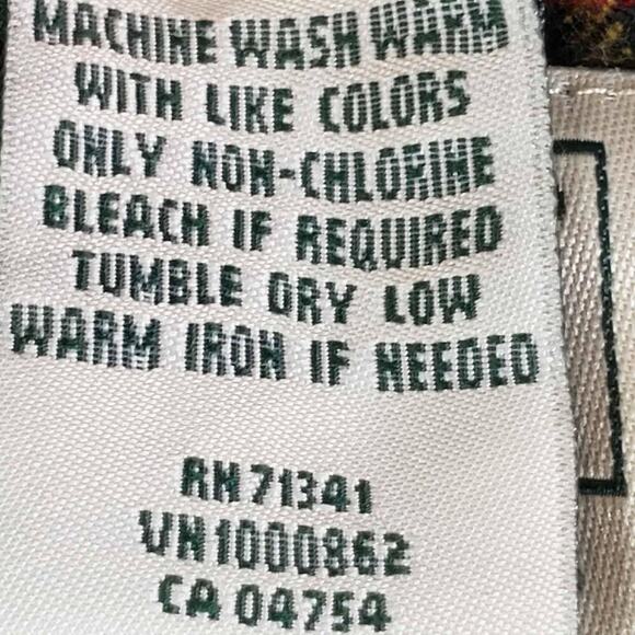 LL Bean Shirt Mens Flannel Button Up Hooded Multicolor Cotton Size XL Pockets - Picture 9 of 10